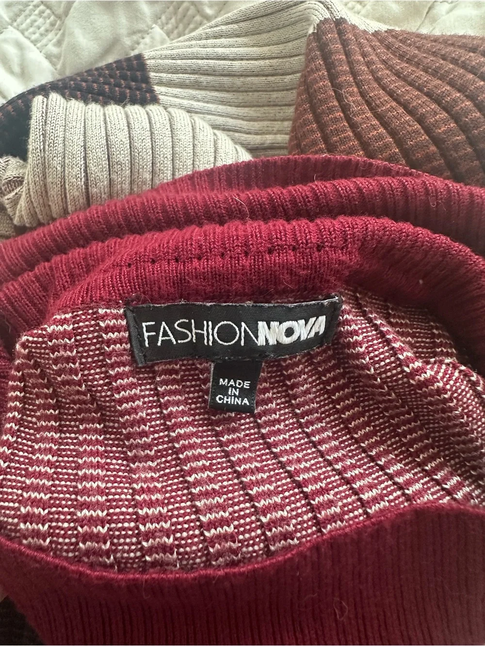 Fashion Nova ribbed turtleneck